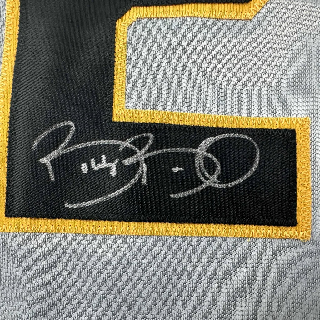 Autographed Bobby Bonilla custom jersey patch in Pittsburgh grey, professional sports league