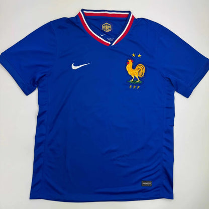 Autographed Bradley Barcola France French National Team Blue Soccer Jersey Beckett BAS COA | Authenticated Signed Sports Jersey | vintageantiquesgifts.com