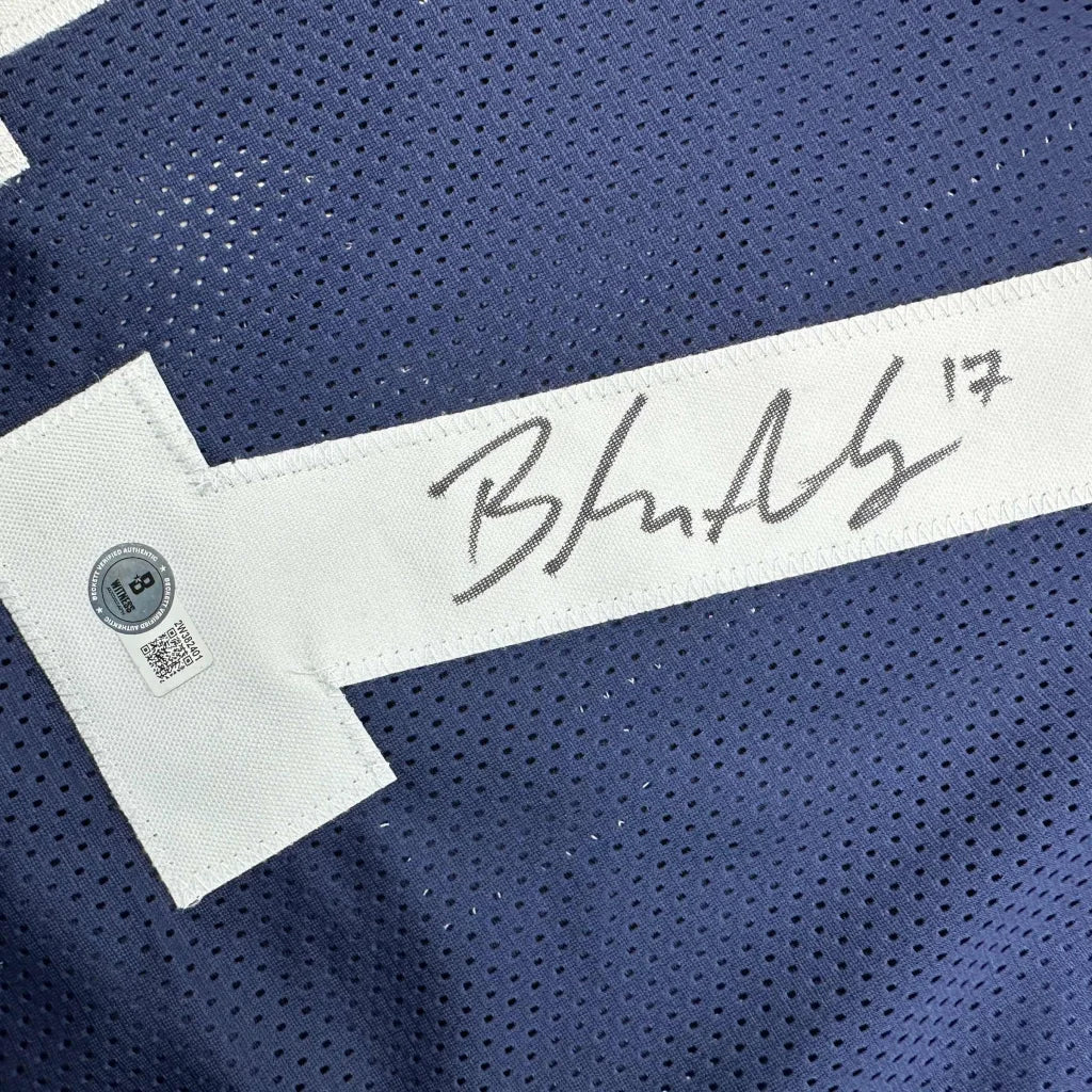 Autographed Brandon Aubrey Dallas Thanksgiving Day Football Jersey Beckett BAS COA | Authenticated Signed Sports Jersey | vintageantiquesgifts.com