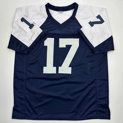 Autographed Brandon Aubrey Dallas Thanksgiving Day Football Jersey Beckett BAS COA | Authenticated Signed Sports Jersey | vintageantiquesgifts.com