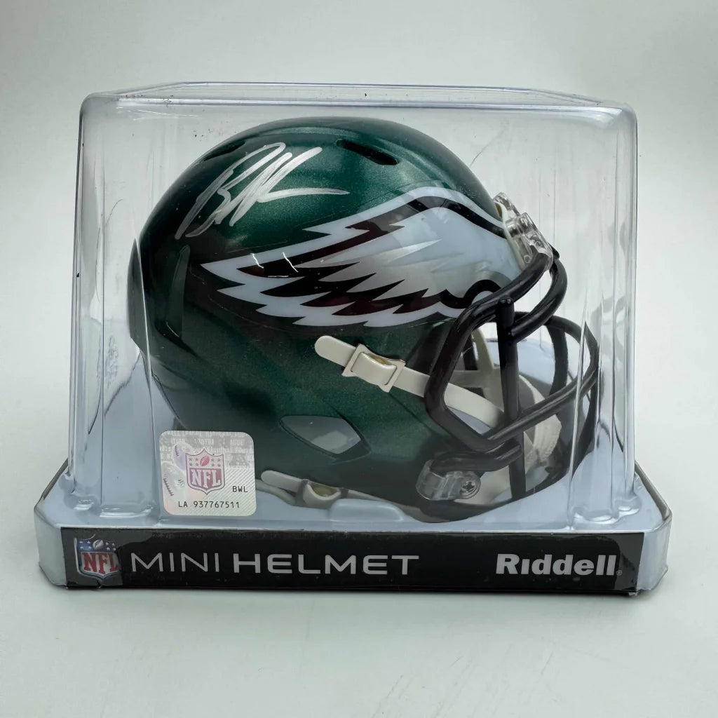 Autographed Brandon Graham Philadelphia Eagles Mini Football Helmet JSA COA | Certified Authentic Signed Memorabilia | vintageantiquesgifts.com