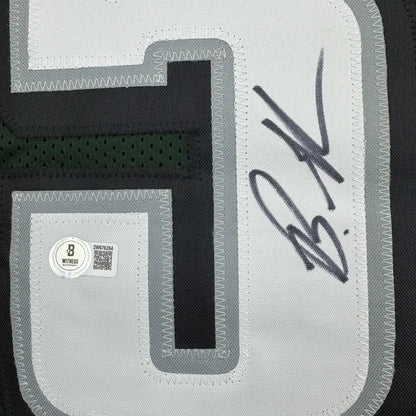 Autographed Brandon Graham Philadelphia Green Football Jersey Beckett BAS COA | Authenticated Signed Sports Jersey | vintageantiquesgifts.com