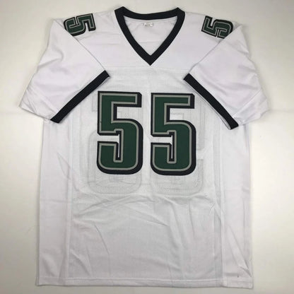 Signed GRAHAM 55 custom jersey from professional sports league with green and black 55