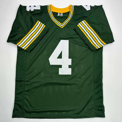 Autographed Brett Favre Green Bay Green Football Jersey JSA COA | Authenticated Signed Sports Jersey | vintageantiquesgifts.com