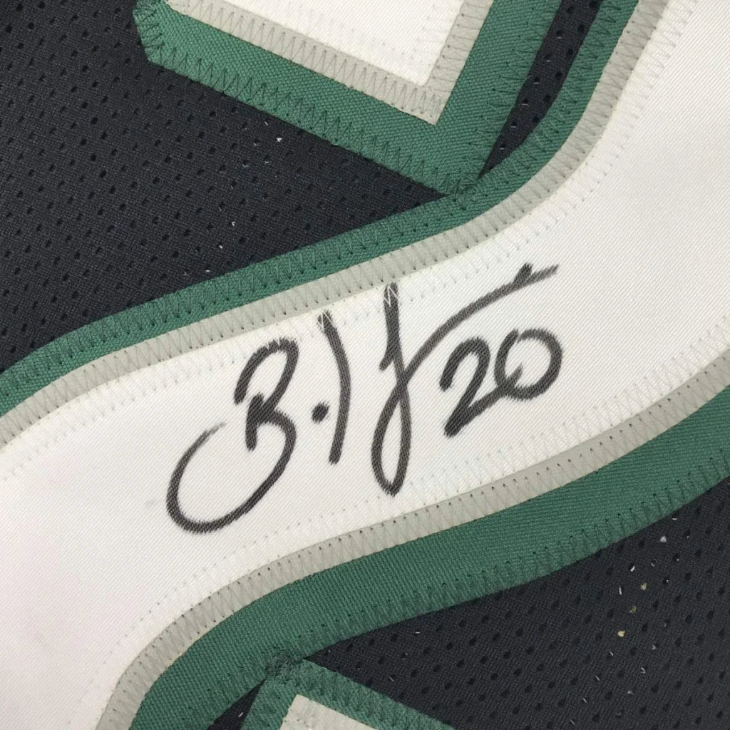 Autographed Brian Dawkins Philadelphia Eagles custom jersey in black green white mesh