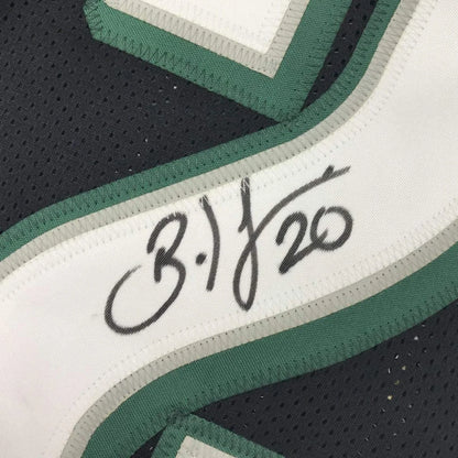 Autographed Brian Dawkins Philadelphia Eagles custom jersey in black green white mesh