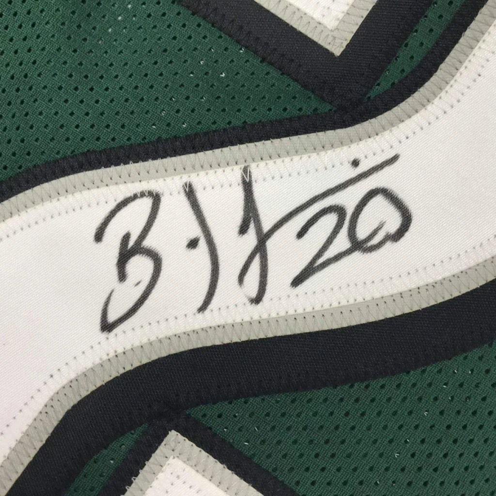 Autographed Brian Dawkins Philadelphia Green Football Jersey JSA COA | Authenticated Signed Sports Jersey | vintageantiquesgifts.com