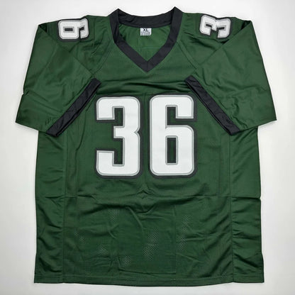 Green football jersey with white 36 number from Electrifying Westbrook custom jersey for professional sports fans