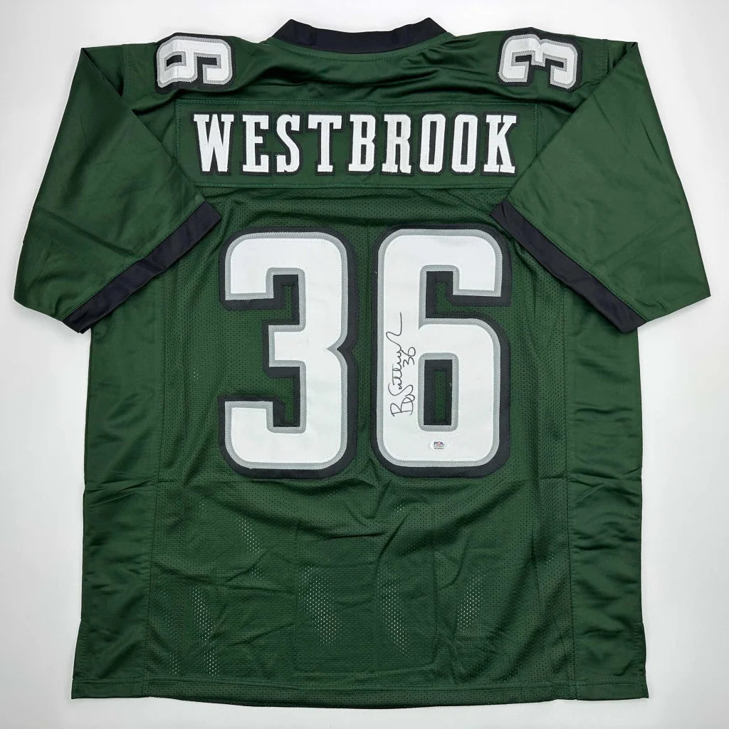 Green Westbrook 36 custom jersey with autograph for professional sports fans