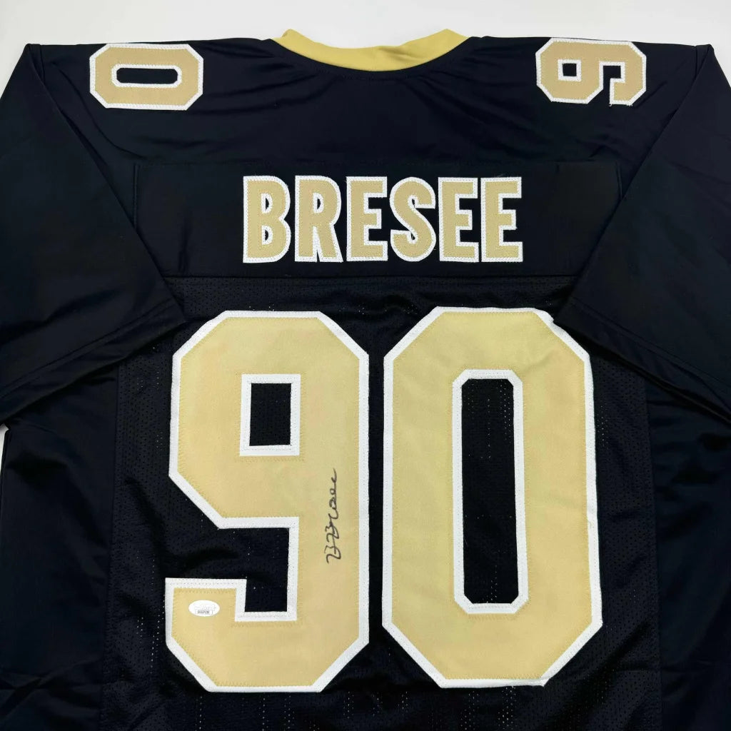 Autographed Bryan Bresee New Orleans Black Football Jersey JSA COA | Certified Authentic Signed Memorabilia | vintageantiquesgifts.com