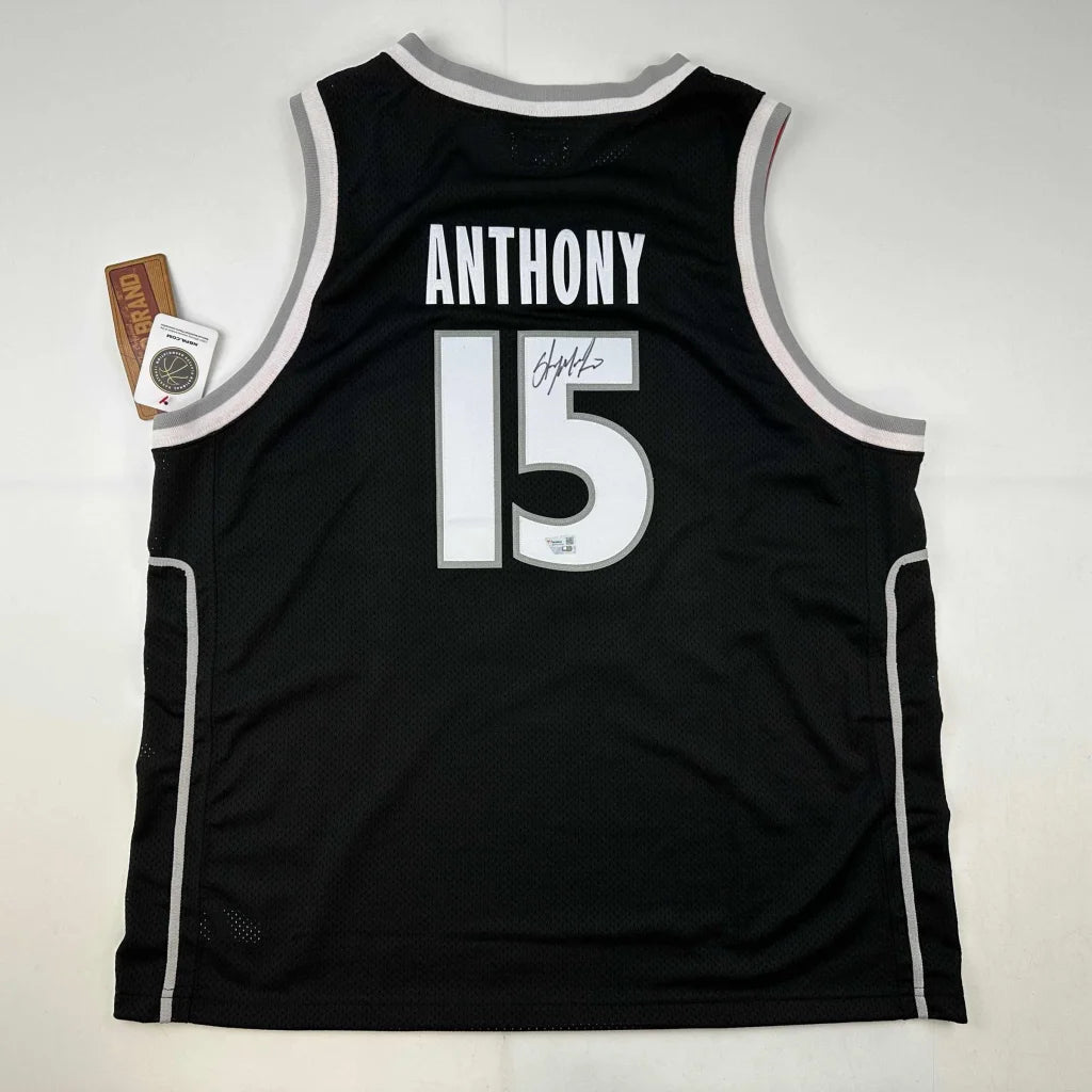 Autographed Carmelo Anthony Syracuse Orange Black Basketball Jersey Fanatics COA | Hall of Fame Sports Memorabilia | vintageantiquesgifts.com