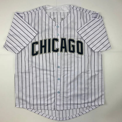 Autographed Carson Fulmer Chicago Pinstripe Baseball Jersey JSA COA | Authenticated Signed Sports Jersey | vintageantiquesgifts.com