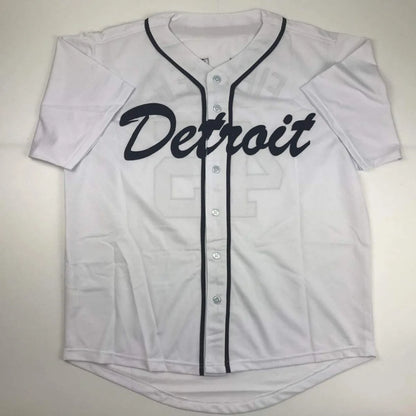 Autographed Cecil Fielder Detroit White Baseball Jersey JSA COA | Authenticated Signed Sports Jersey | vintageantiquesgifts.com