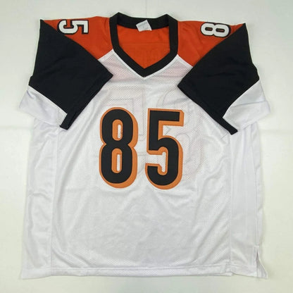 Autographed Chad Ochocinco custom white Bengals jersey number 85