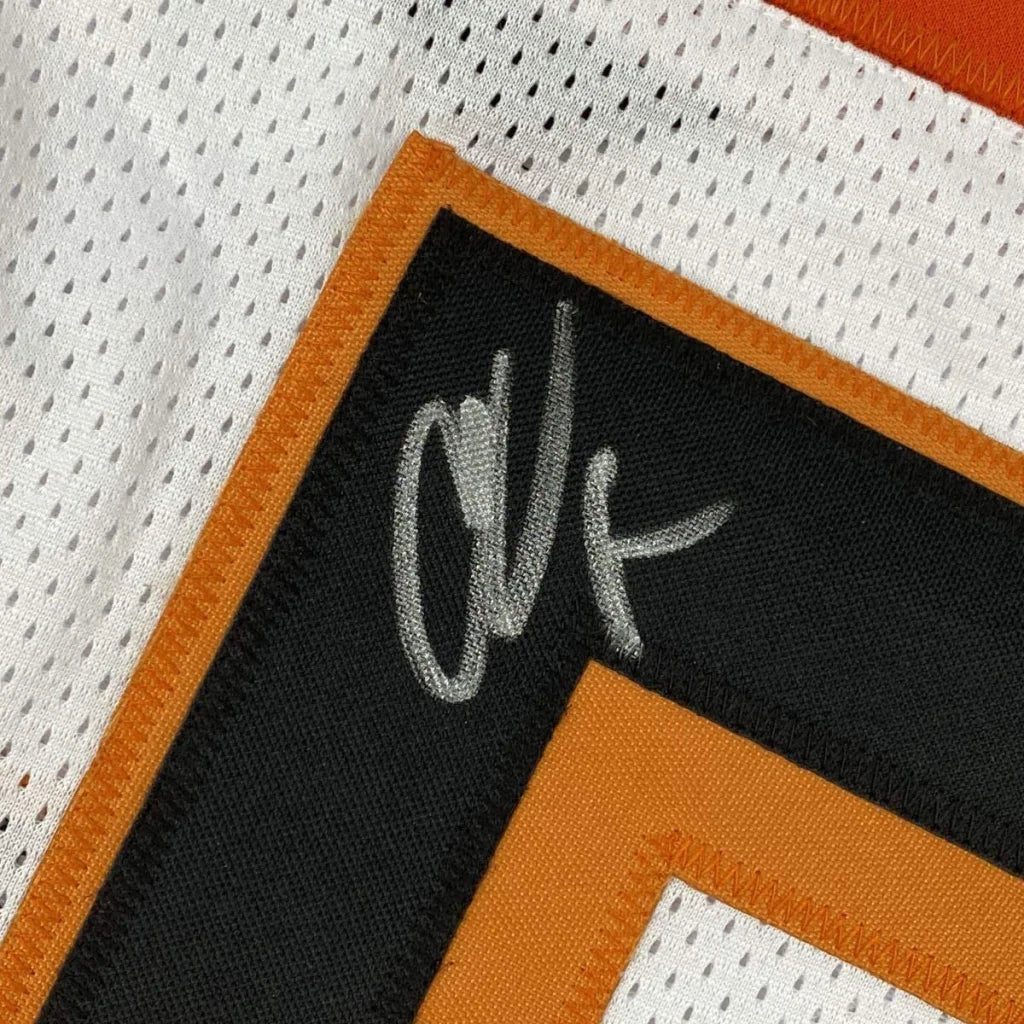 Autographed Chad Ochocinco custom Cincinnati white professional sports jersey