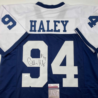 Signed Charles Haley Dallas custom jersey number 94 with Haley nameplate