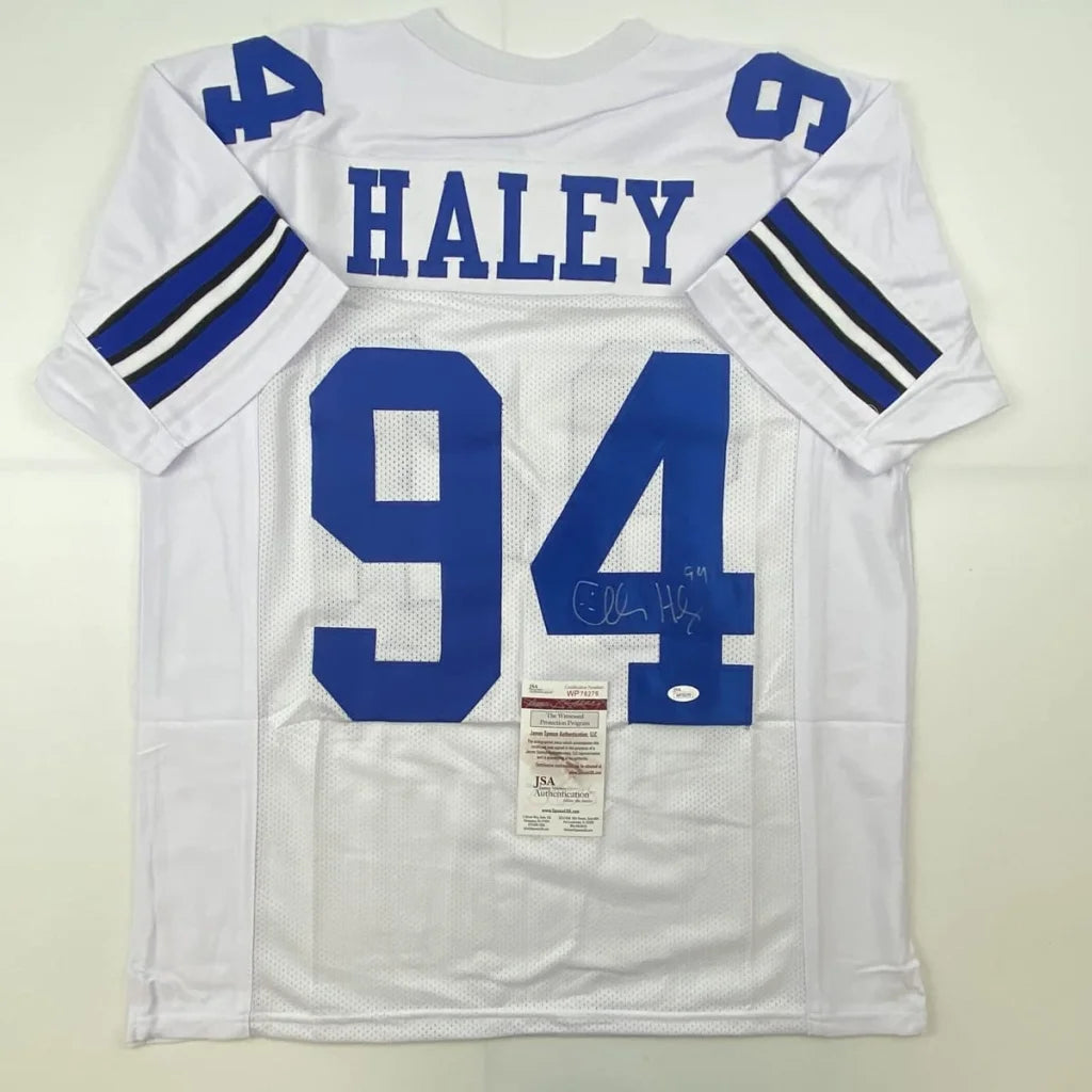 Custom Charles Haley Dallas Cowboys jersey with JSA COA