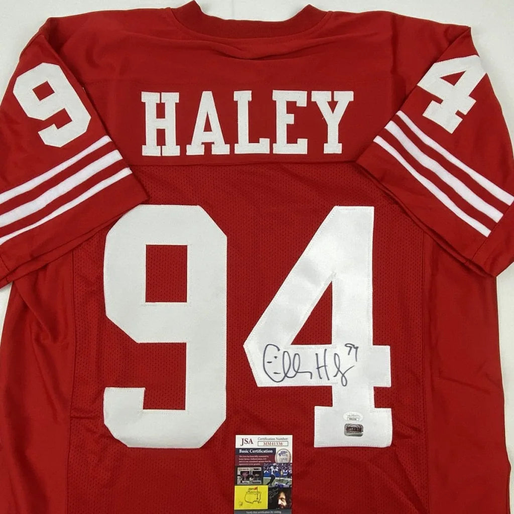 Custom San Francisco Charles Haley jersey red white 94