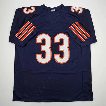 Autographed Charles Tillman Peanut Chicago Blue Football Jersey Beckett BAS COA | Authenticated Signed Sports Jersey | vintageantiquesgifts.com