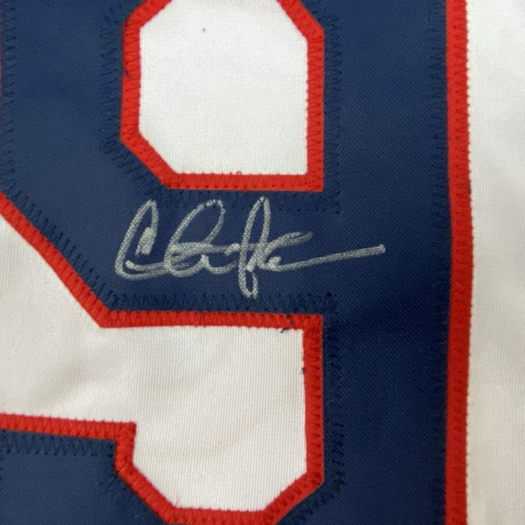 Autographed White Wild Thing Ricky Vaughn Custom Jersey for professional sports fans