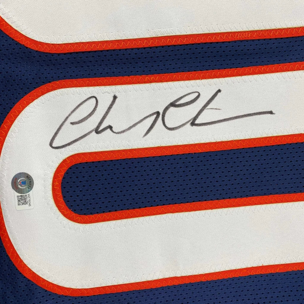 Autographed Chevy Chase Clark Griswold Christmas Vacation Chicago Blue Football Jersey Beckett BAS COA | Authenticated Signed Sports Jersey | vintageantiquesgifts.com