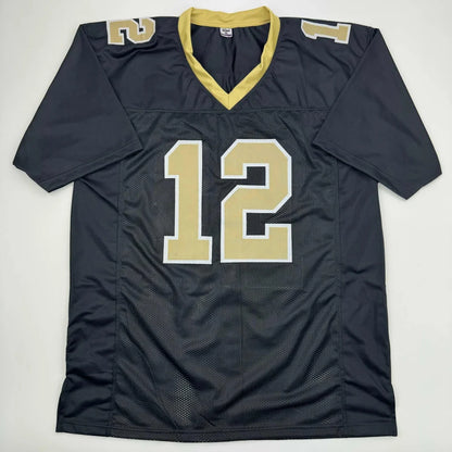 Autographed Chris Olave New Orleans Black Football Jersey Beckett BAS COA | Authenticated Signed Sports Jersey | vintageantiquesgifts.com