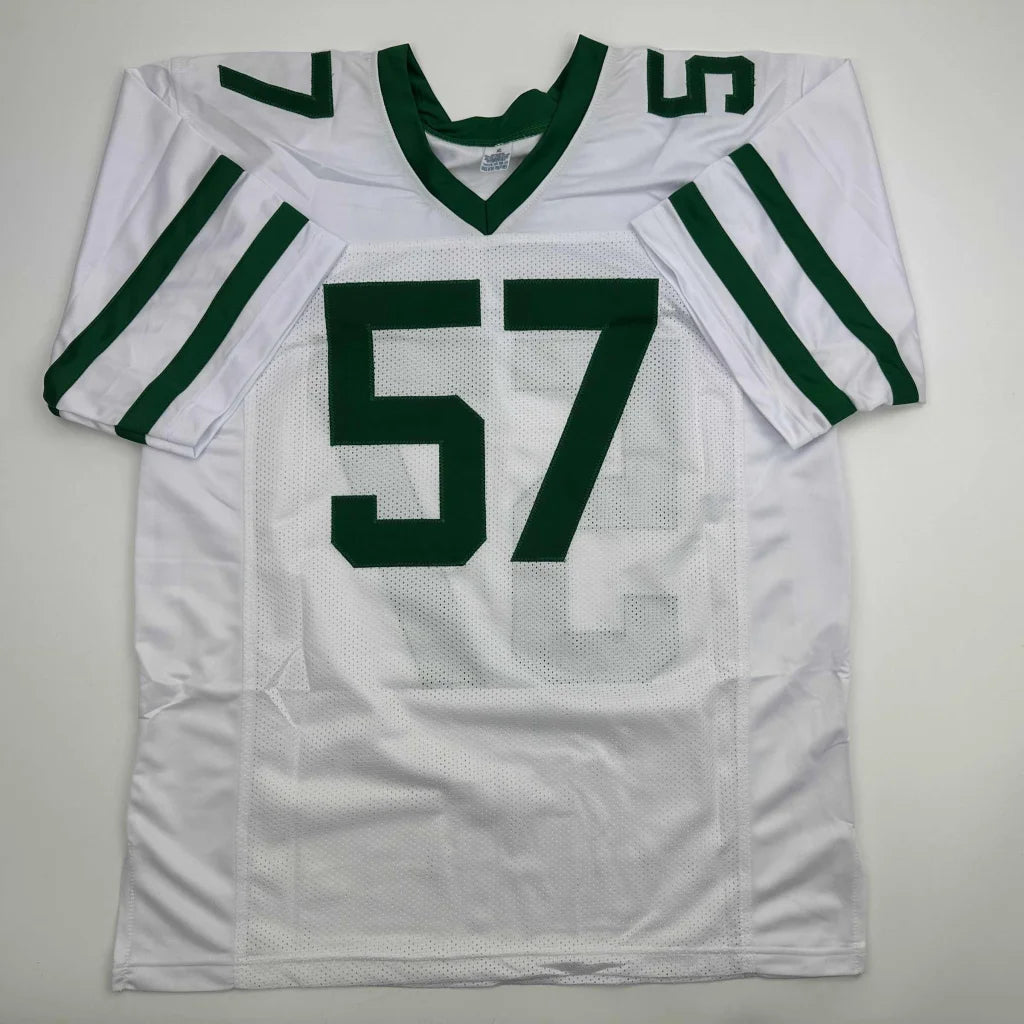 Autographed CJ C.J. Mosley New York White Football Jersey JSA COA | Authenticated Signed Sports Jersey | vintageantiquesgifts.com
