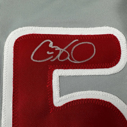 Autographed Cole Hamels Philadelphia Grey Baseball Jersey Beckett BAS COA | Authenticated Signed Sports Jersey | vintageantiquesgifts.com