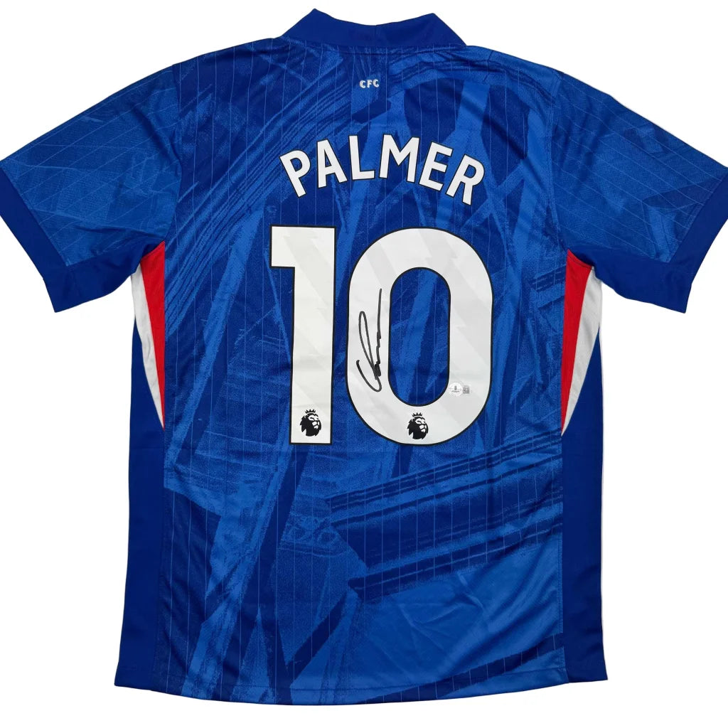 Autographed Cole Palmer Chelsea FC Blue Soccer Futbol Jersey Beckett BAS COA | Hall of Fame Sports Memorabilia | vintageantiquesgifts.com