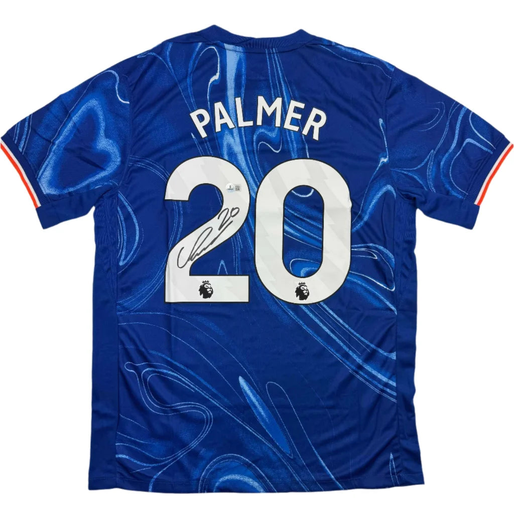 Autographed Cole Palmer Chelsea FC Blue Soccer Futbol Jersey Beckett BAS COA | Hall of Fame Sports Memorabilia | vintageantiquesgifts.com