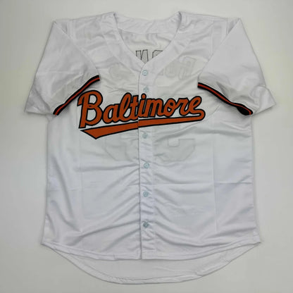 Autographed Corbin Burnes white Baltimore Orioles custom jersey Beckett BAS COA