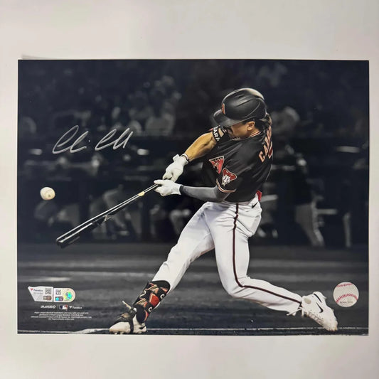 Autographed Corbin Carroll Arizona Diamondbacks 11x14 photo print with party authentication