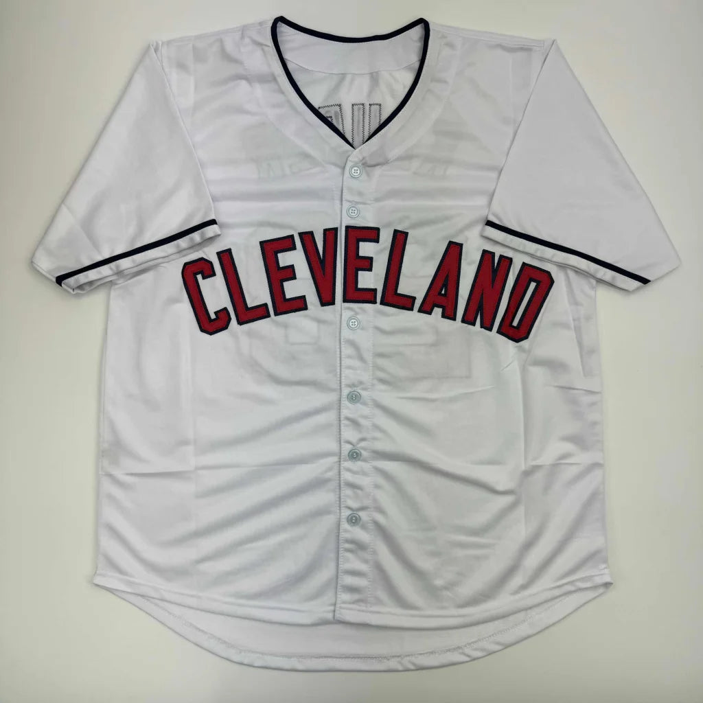 Autographed Corey Kluber Cleveland White Baseball Jersey Beckett BAS COA | Authenticated Signed Sports Jersey | vintageantiquesgifts.com