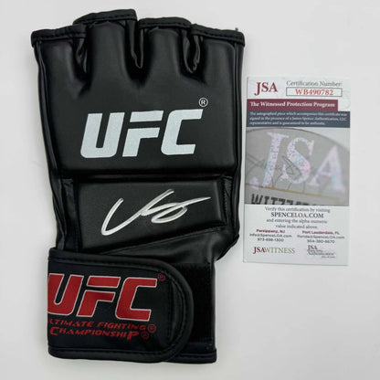 Autographed Corey Sandhagen black UFC MMA glove with JSA COA