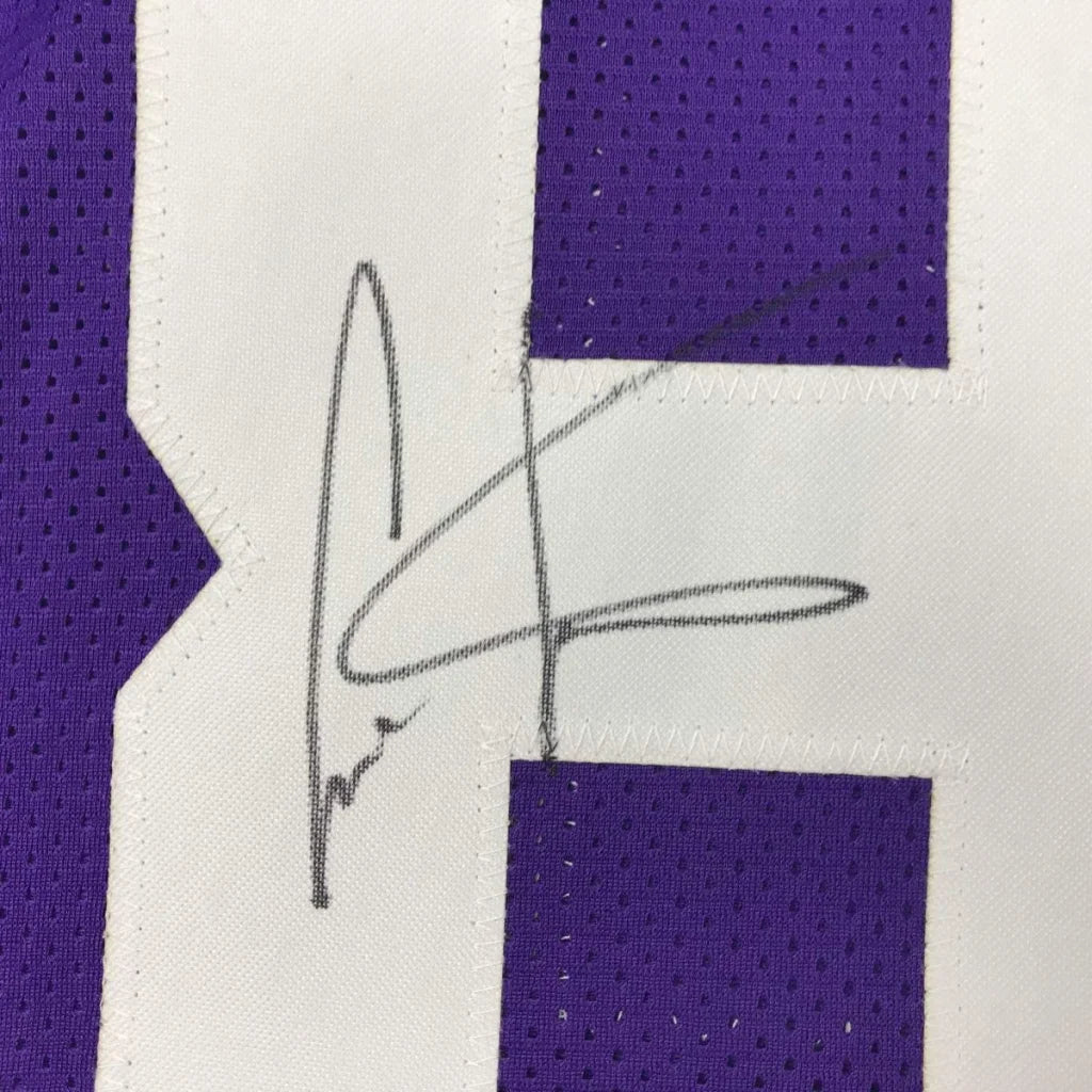 Autographed Cris Carter Minnesota Purple Football Jersey JSA COA | Authenticated Signed Sports Jersey | vintageantiquesgifts.com