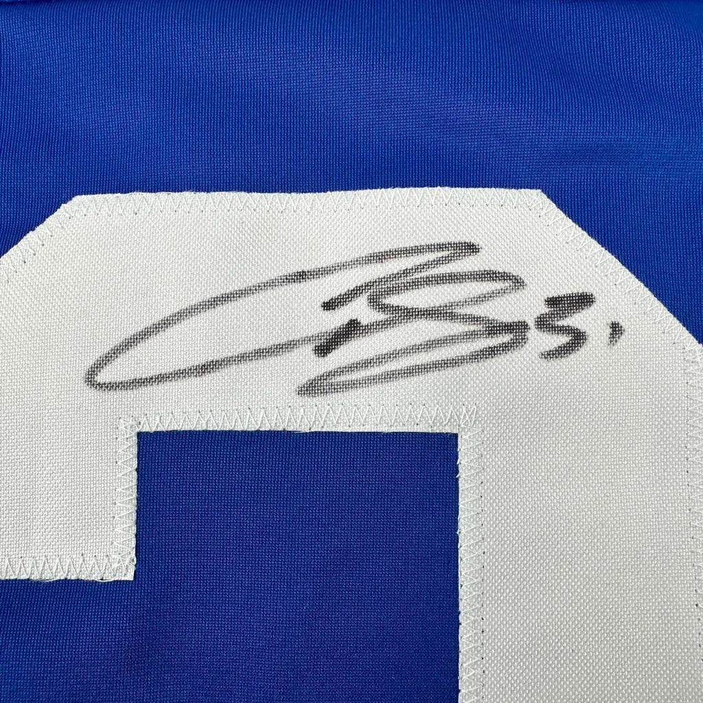Autographed Curtis Joseph Toronto Maple Leafs custom jersey, JSA COA