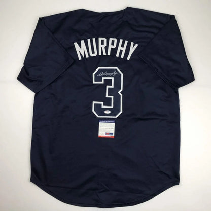 Autographed Dale Murphy Atlanta Dark Blue Baseball Jersey PSA/DNA COA | Hall of Fame Sports Memorabilia | vintageantiquesgifts.com