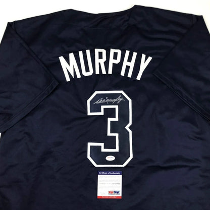 Autographed Dale Murphy Atlanta Dark Blue Baseball Jersey PSA/DNA COA | Certified Authentic Signed Memorabilia | vintageantiquesgifts.com