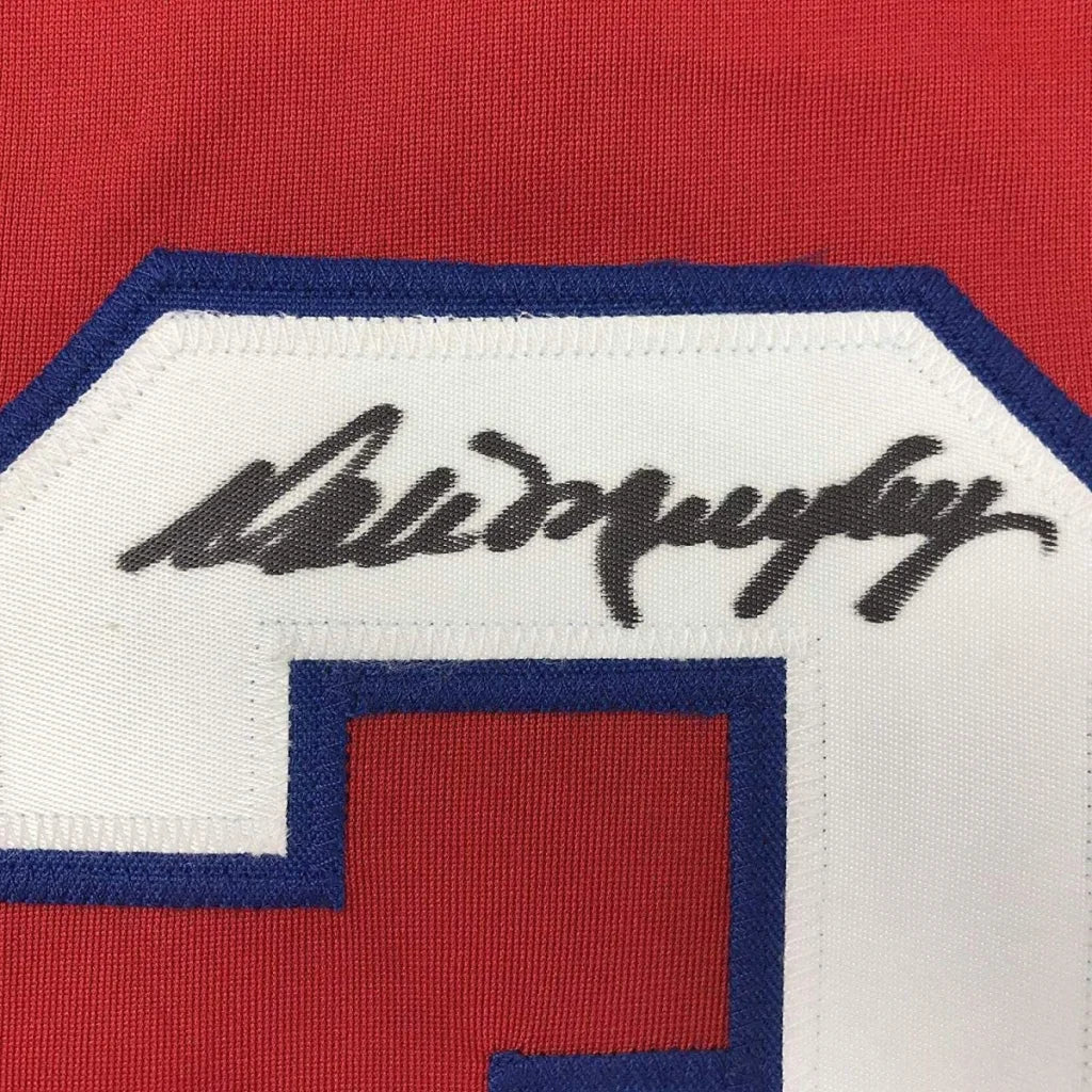 Autographed Dale Murphy Atlanta Red Baseball Jersey JSA COA | Authenticated Signed Sports Jersey | vintageantiquesgifts.com
