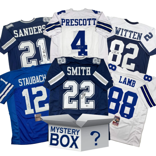 Autographed Dallas football jerseys mystery box with COA