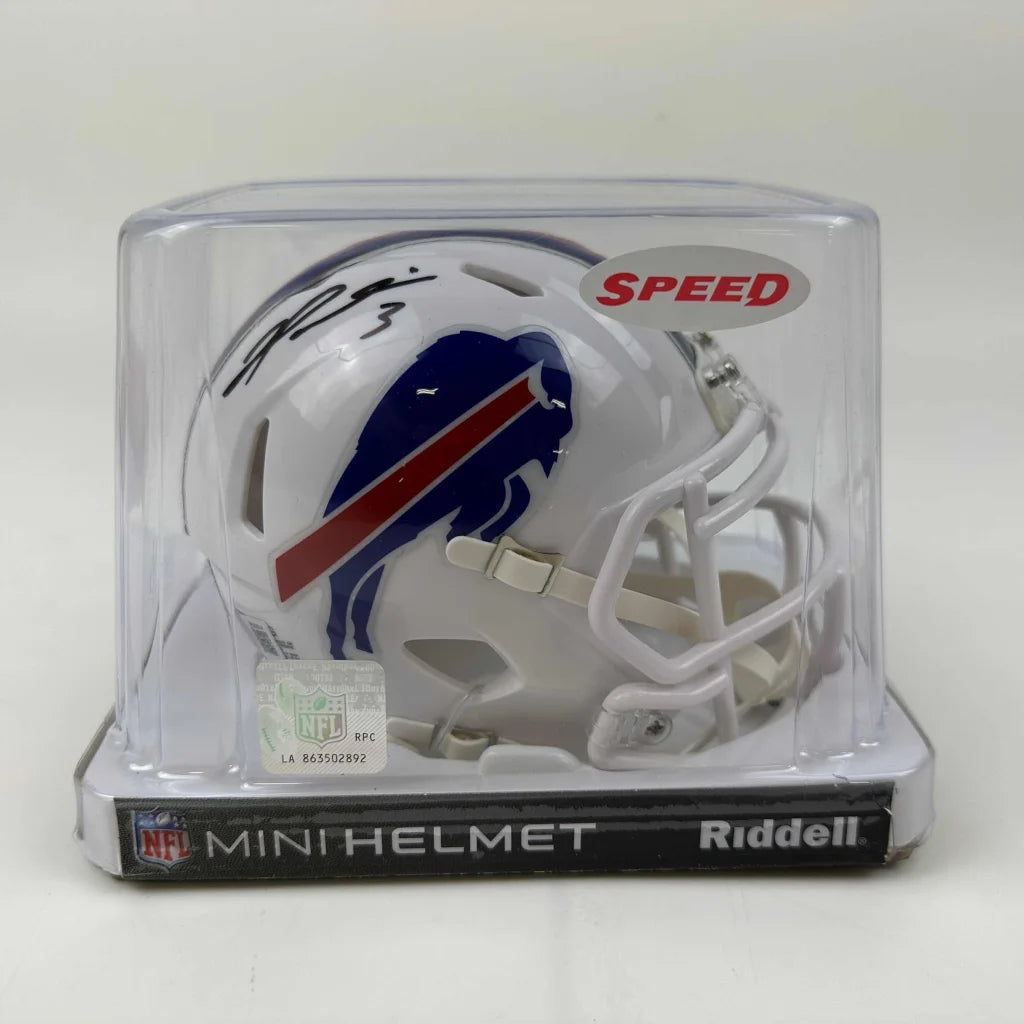 Autographed Buffalo Bills Riddell Speed mini helmet with Beckett COA