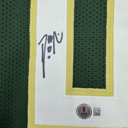 Autographed Damian Lillard green and white custom jersey for professional sports fans