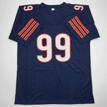 Autographed Dan Hampton Chicago Blue Football Jersey Beckett BAS COA | Authenticated Signed Sports Jersey | vintageantiquesgifts.com