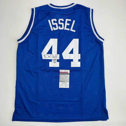 Autographed Dan Issel Kentucky Blue College Basketball Jersey JSA COA | Hall of Fame Sports Memorabilia | vintageantiquesgifts.com