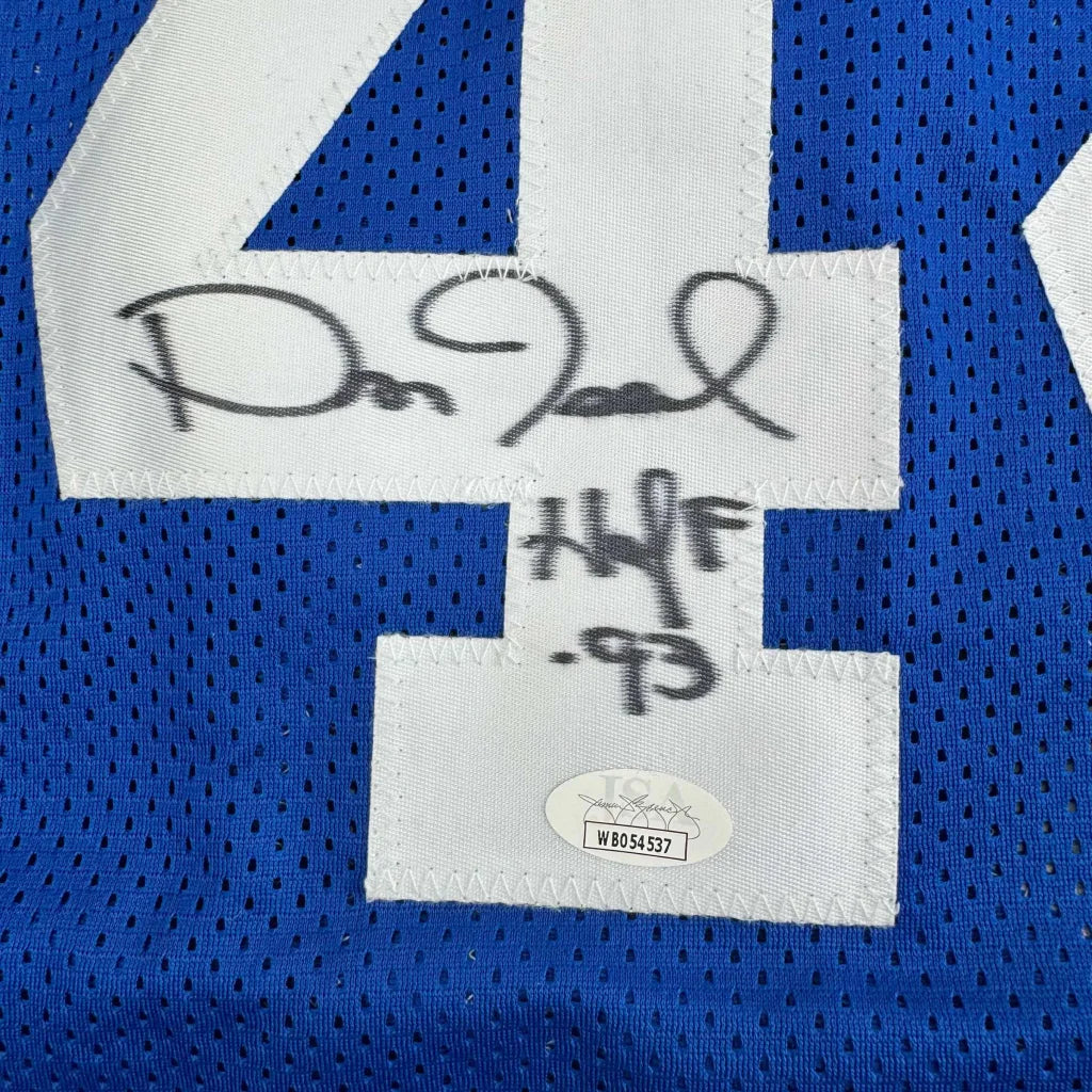 Autographed Dan Issel Kentucky Blue College Basketball Jersey JSA COA | Authenticated Signed Sports Jersey | vintageantiquesgifts.com