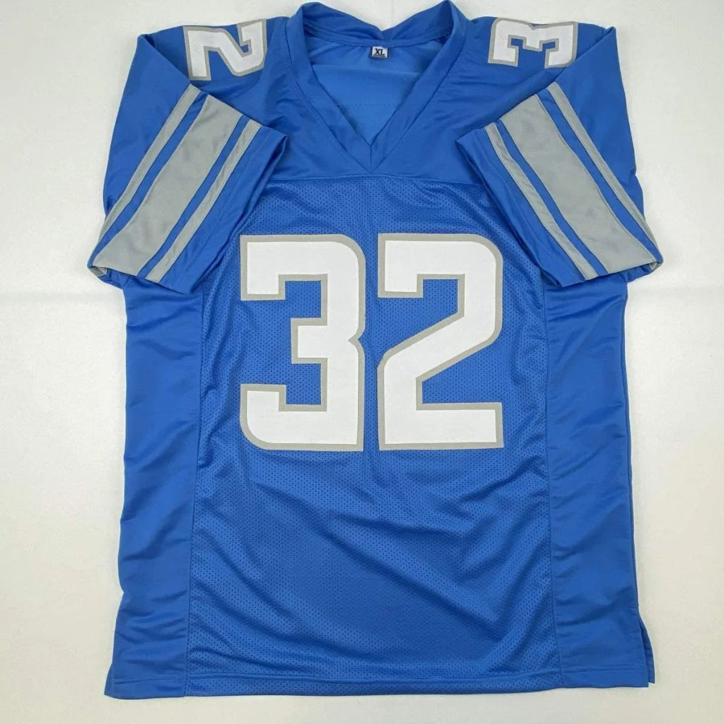 Autographed D'Andre Swift Detroit Blue Football Jersey JSA COA | Authenticated Signed Sports Jersey | vintageantiquesgifts.com