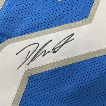 Autographed D'Andre Swift Detroit Blue Football Jersey JSA COA | Authenticated Signed Sports Jersey | vintageantiquesgifts.com