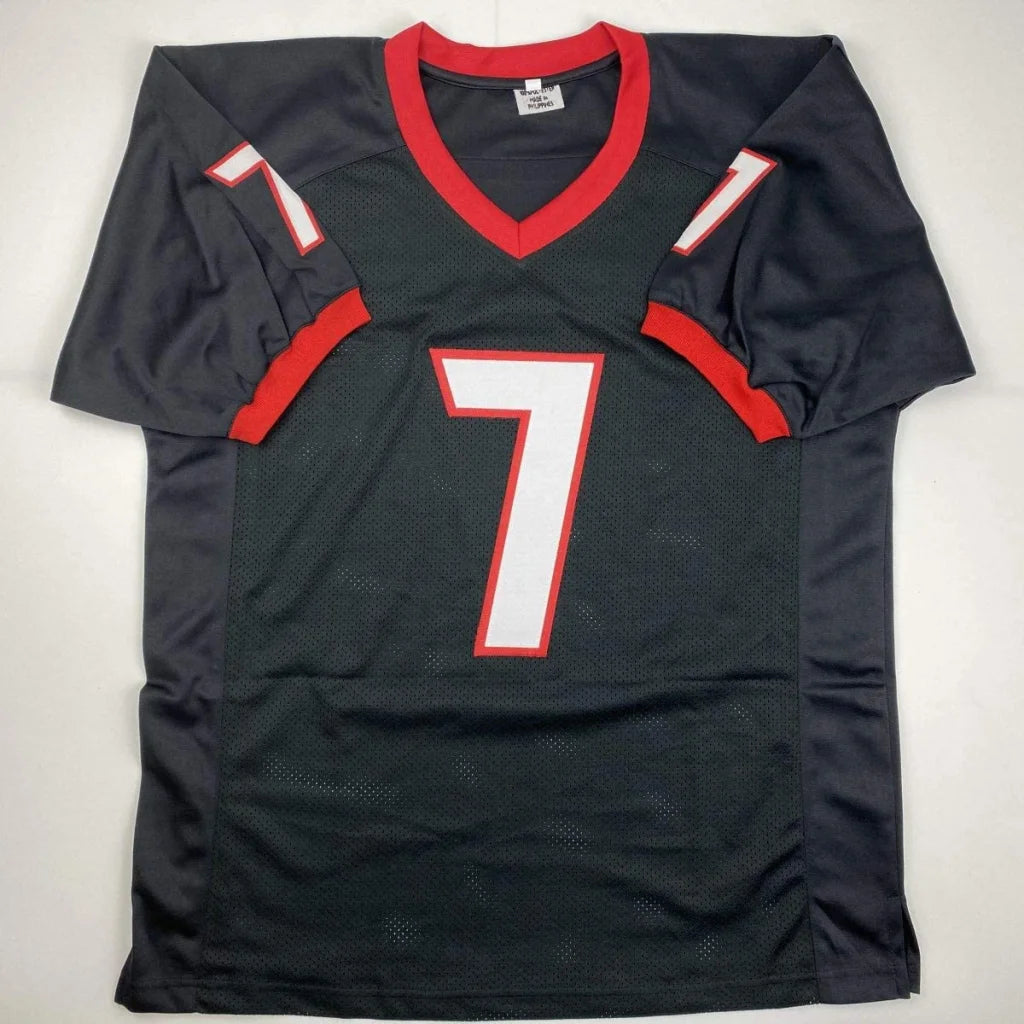 Autographed D’Andre Swift Georgia black custom jersey with number 7