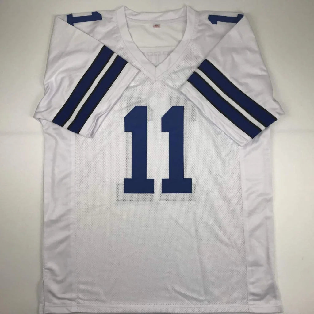 Autographed Danny White Dallas custom jersey number 11, professional sports