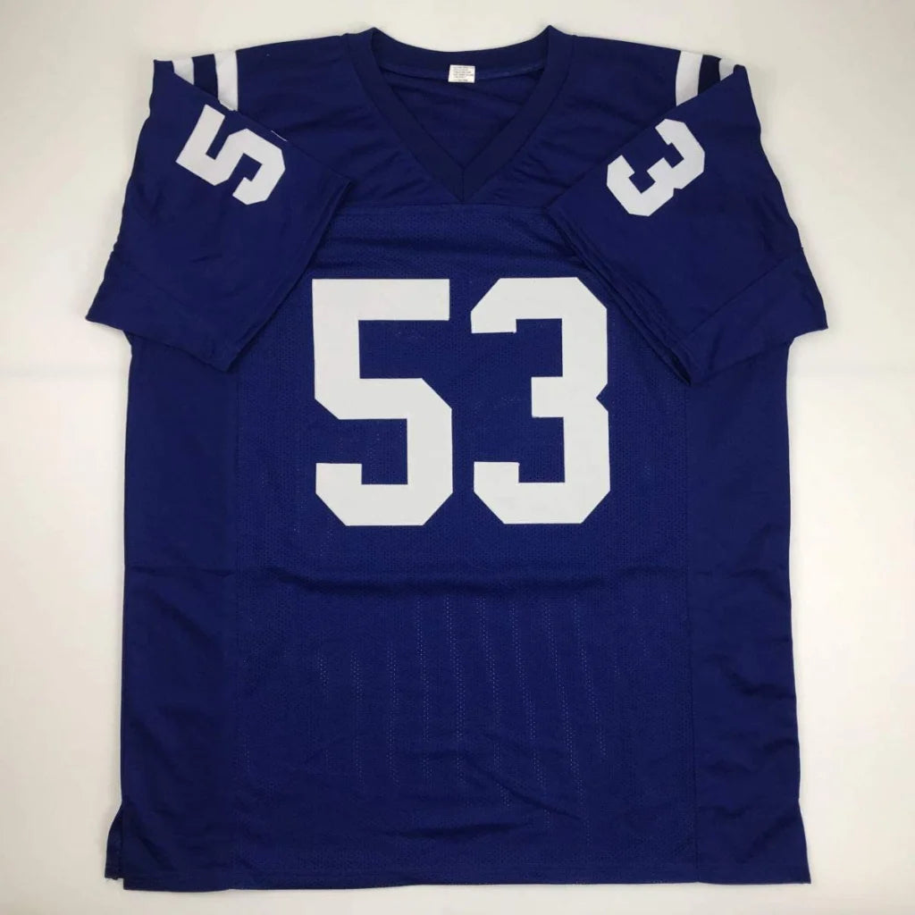 Indianapolis blue custom jersey with Darius Shaquille Leonard autograph